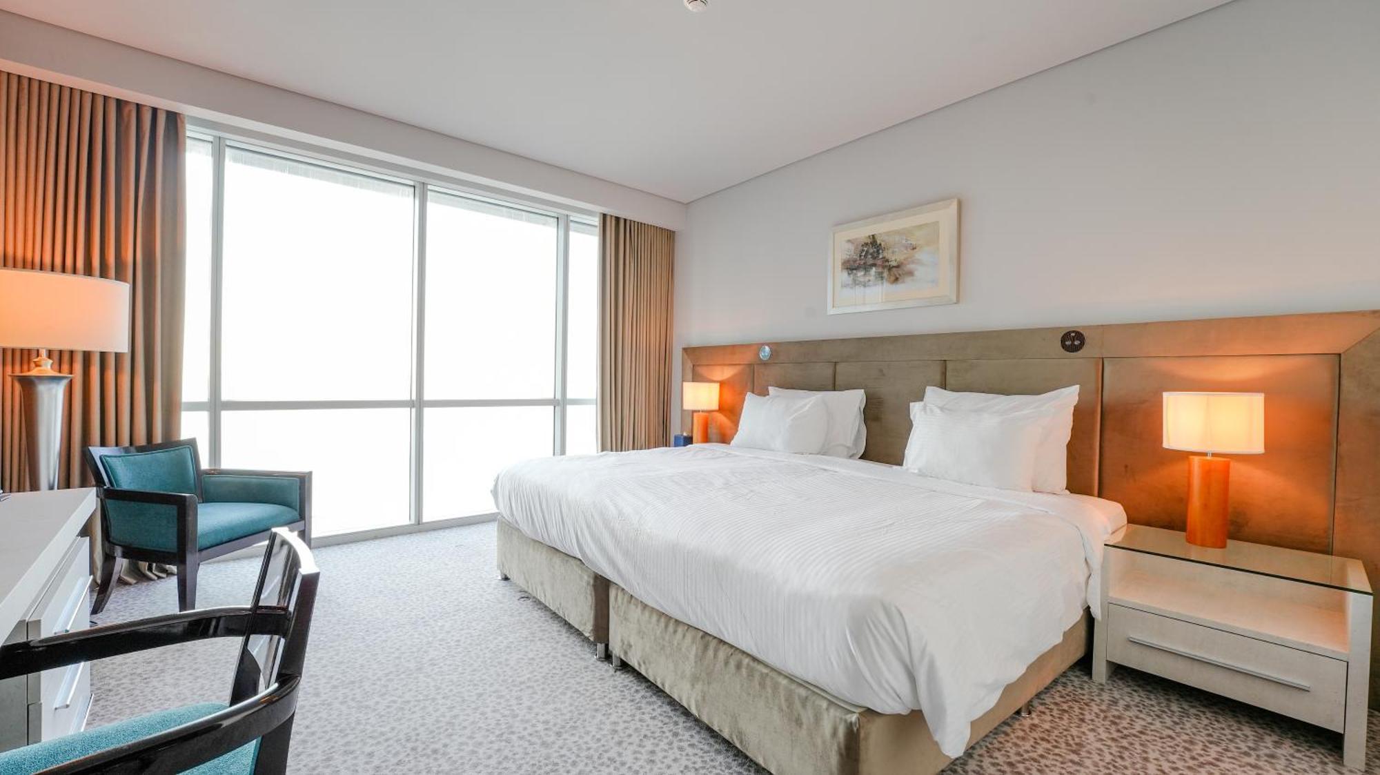 Blue Beach Tower The Walk Jbr Dubai Exterior foto A bedroom at the hotel