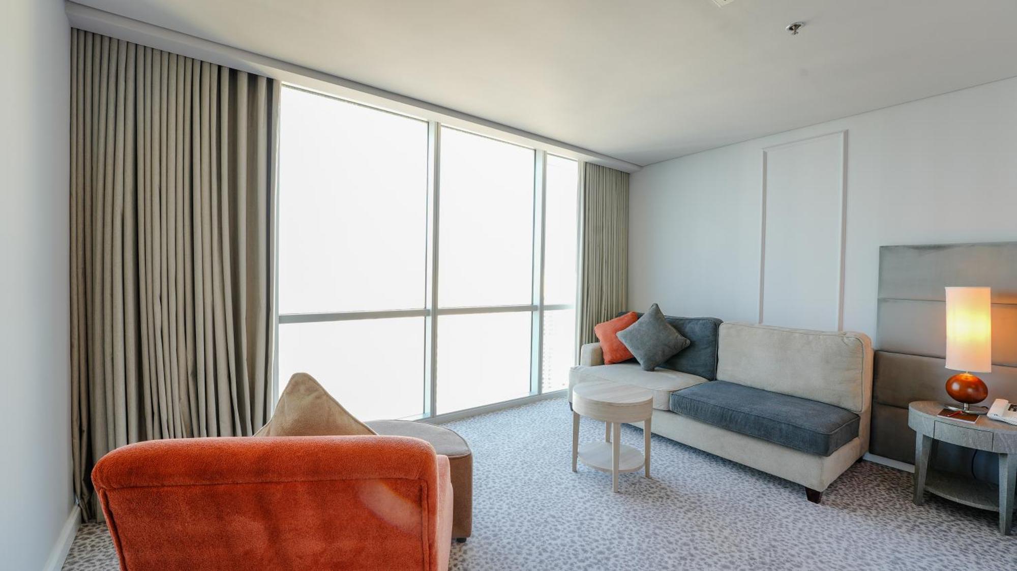 Blue Beach Tower The Walk Jbr Dubai Exterior foto A living room