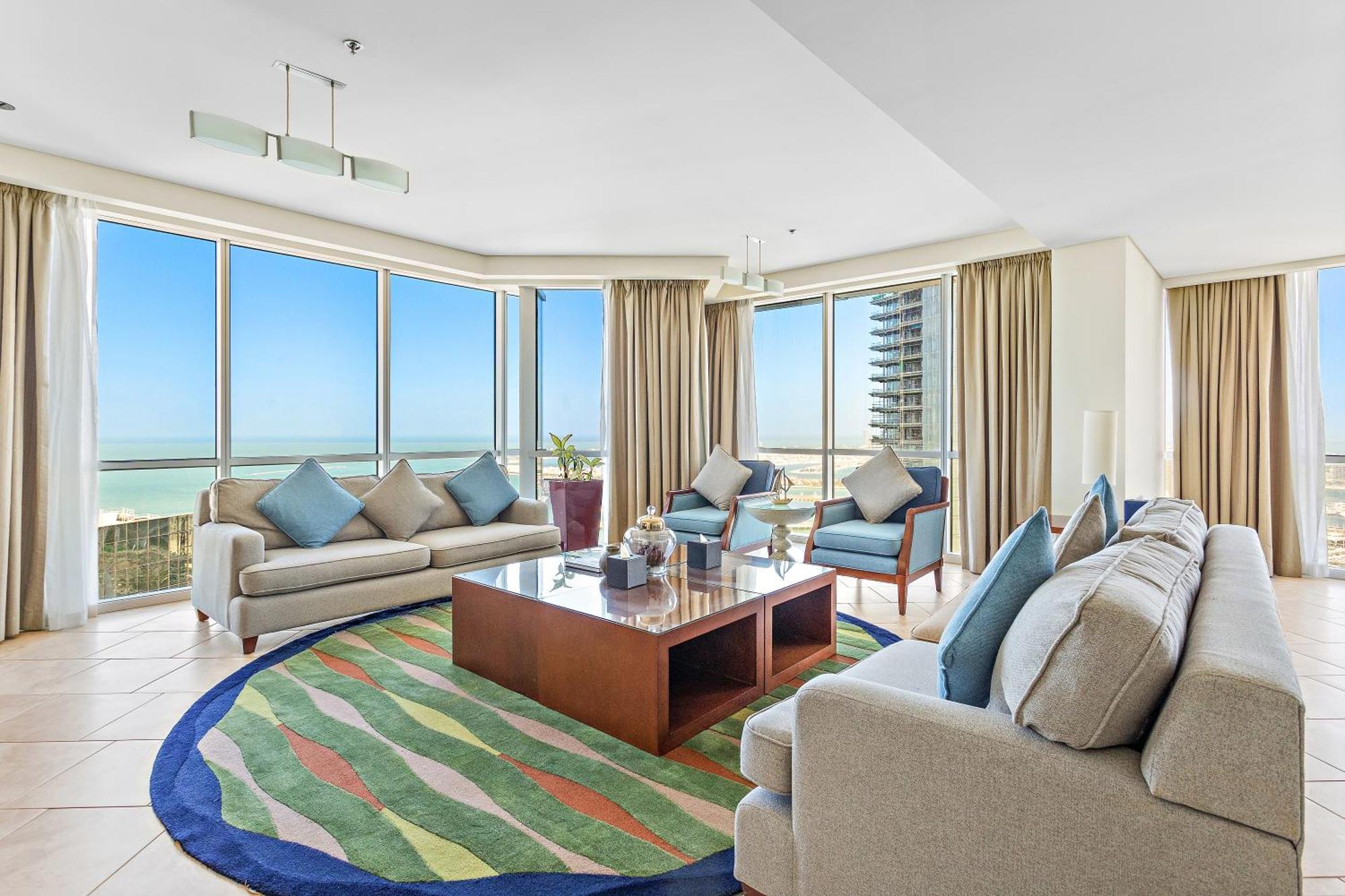 Blue Beach Tower The Walk Jbr Dubai Exterior foto Living room