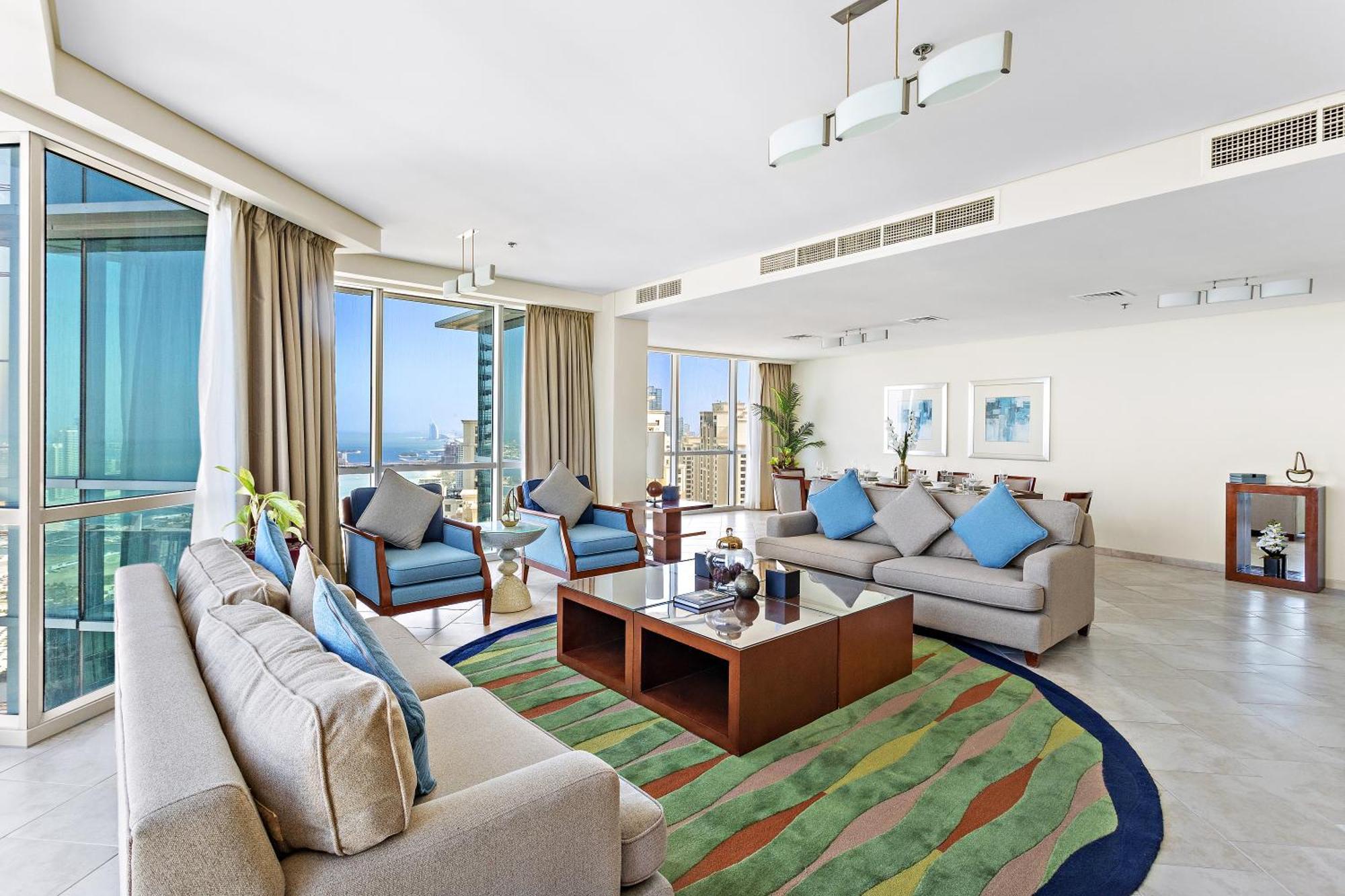 Blue Beach Tower The Walk Jbr Dubai Exterior foto Living room